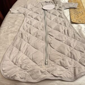 Cozy Quilted Sleep Sack for Kids - Light Gray